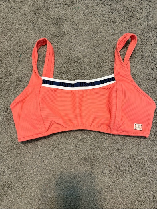 U.S. Polo Assn. Other - Coral Ribbed Bikini Top - Coral